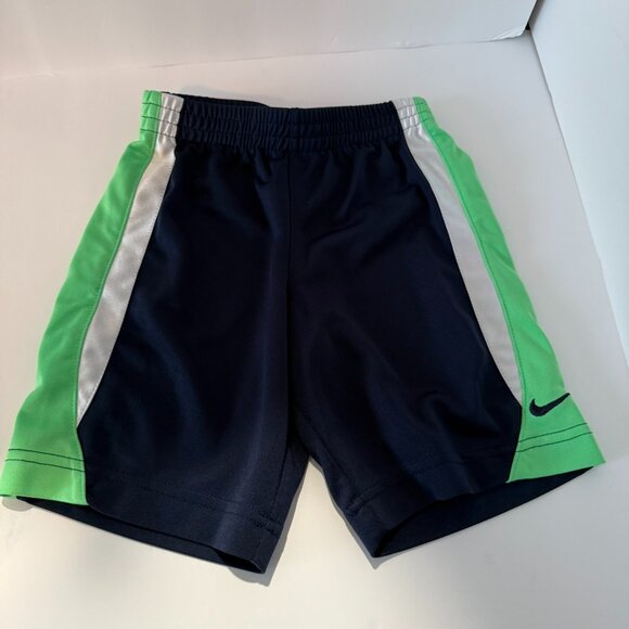 Boy's Short-NIKE- Navy, green, and white-Size S -(4-5) - Picture 1 of 5